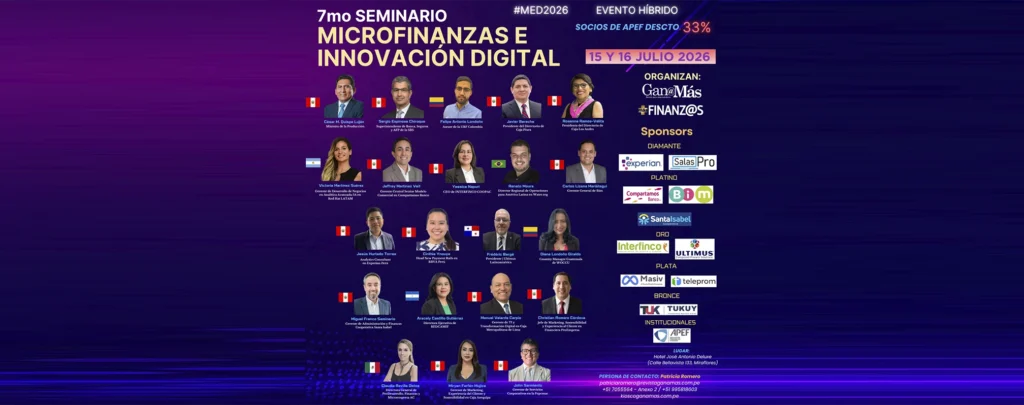 7mo Seminario Microfinanzas e Innovación Digital | Organizado por Gana@Más + Finanz@s