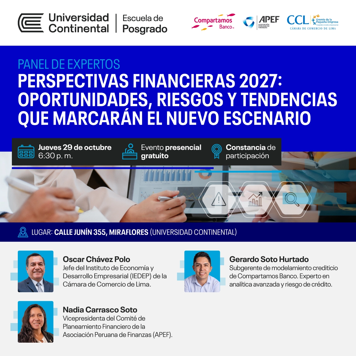 Panel de expertos Perspectivas financieras 2027 movil